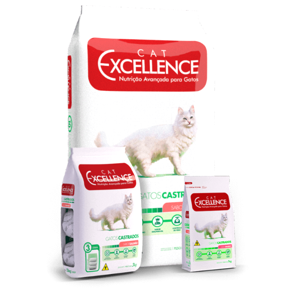 Cat Excellence Adulto Castrado - Sabor Salmão