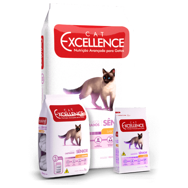 Cat Excellence Sênior Castrado - Sabor Frango